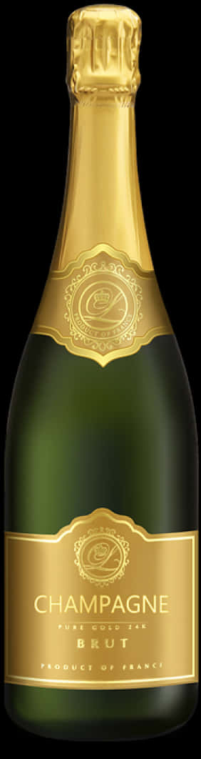 Elegant Champagne Bottle