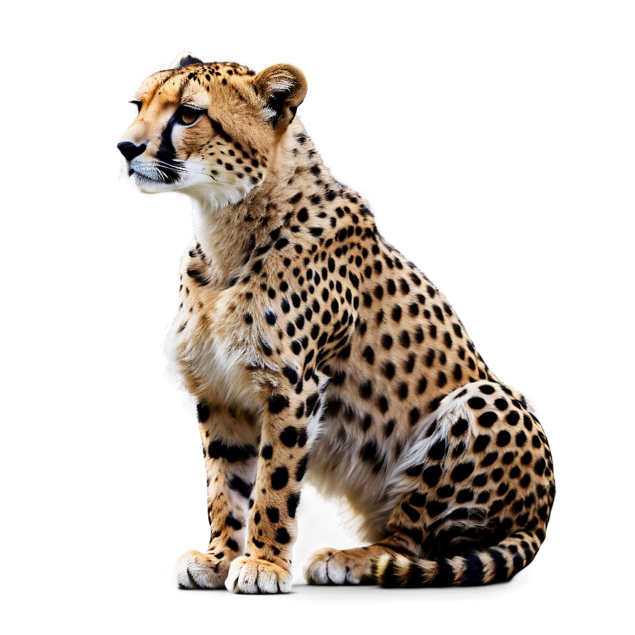 Elegant Cheetah In Repose Png 39