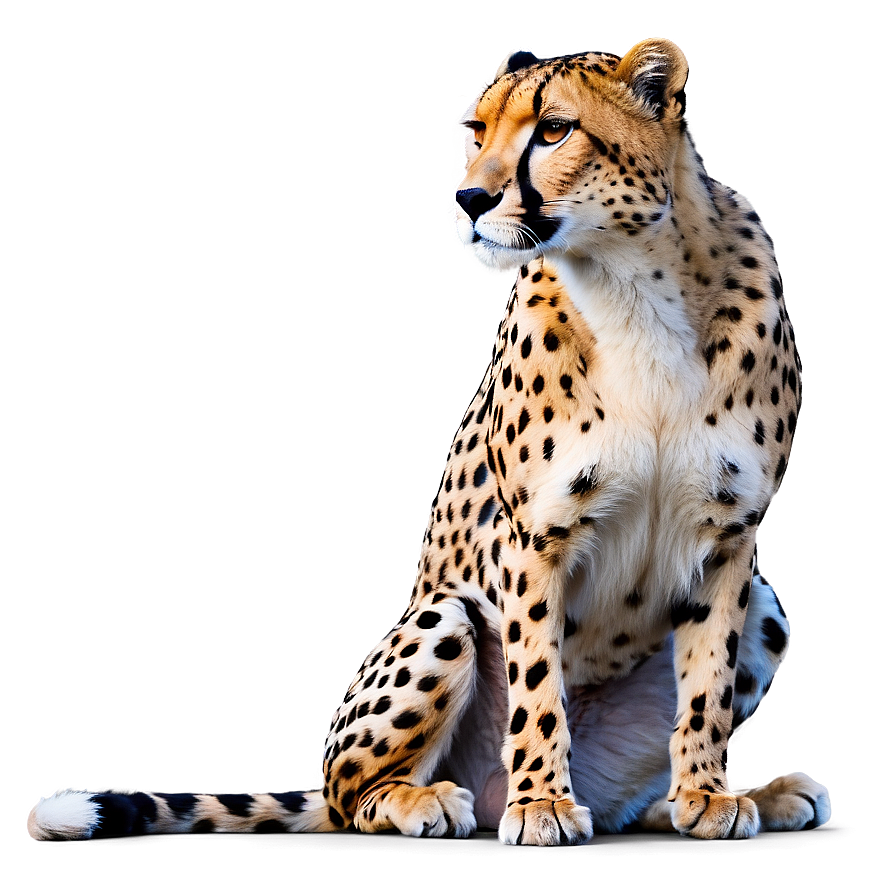 Elegant Cheetah In Repose Png Efn93