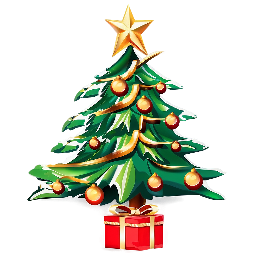 Elegant Christmas Tree PNG 04292024 PNG with transparent background