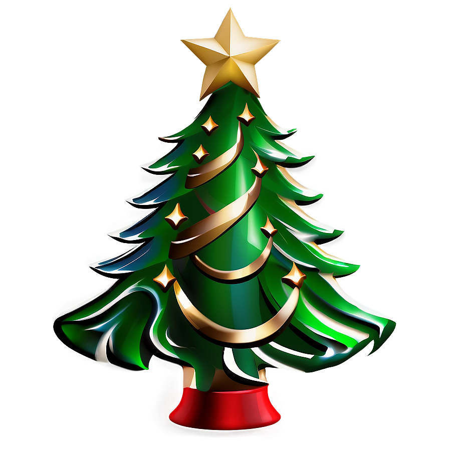 Elegant Christmas Tree PNG 04292024 PNG with transparent background