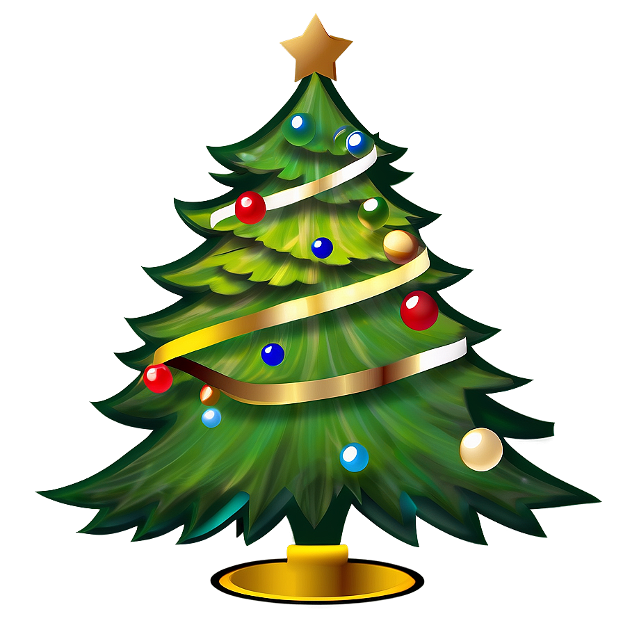 Elegant Christmas Tree Transparent Png 75