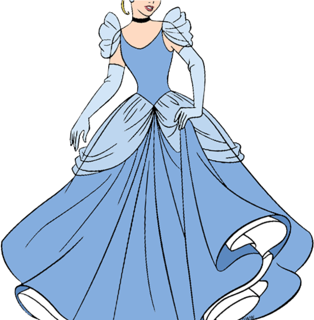 Elegant Cinderella Ballgown Illustration