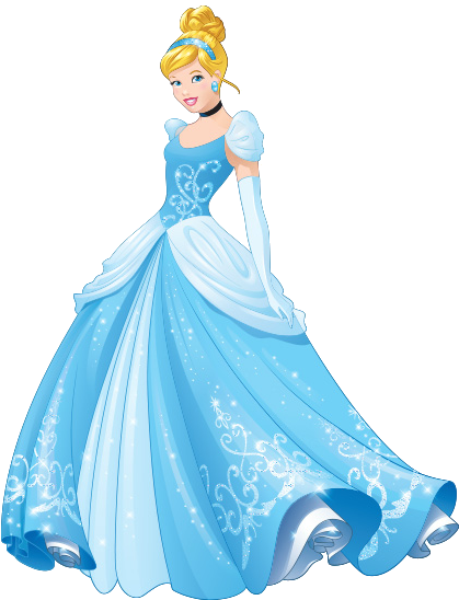 Elegant Cinderella Blue Gown