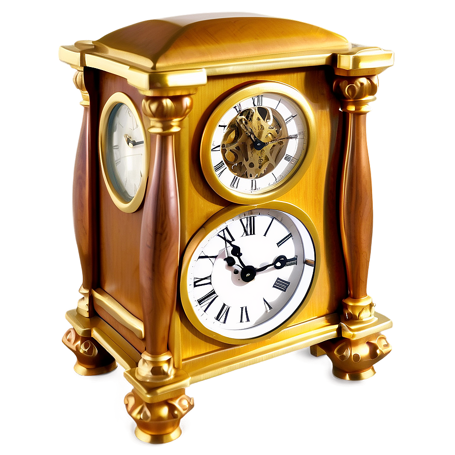 Elegant Clock Clipart Png 06262024