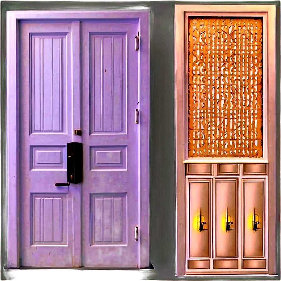 Elegant Closed Door Artwork Png 81