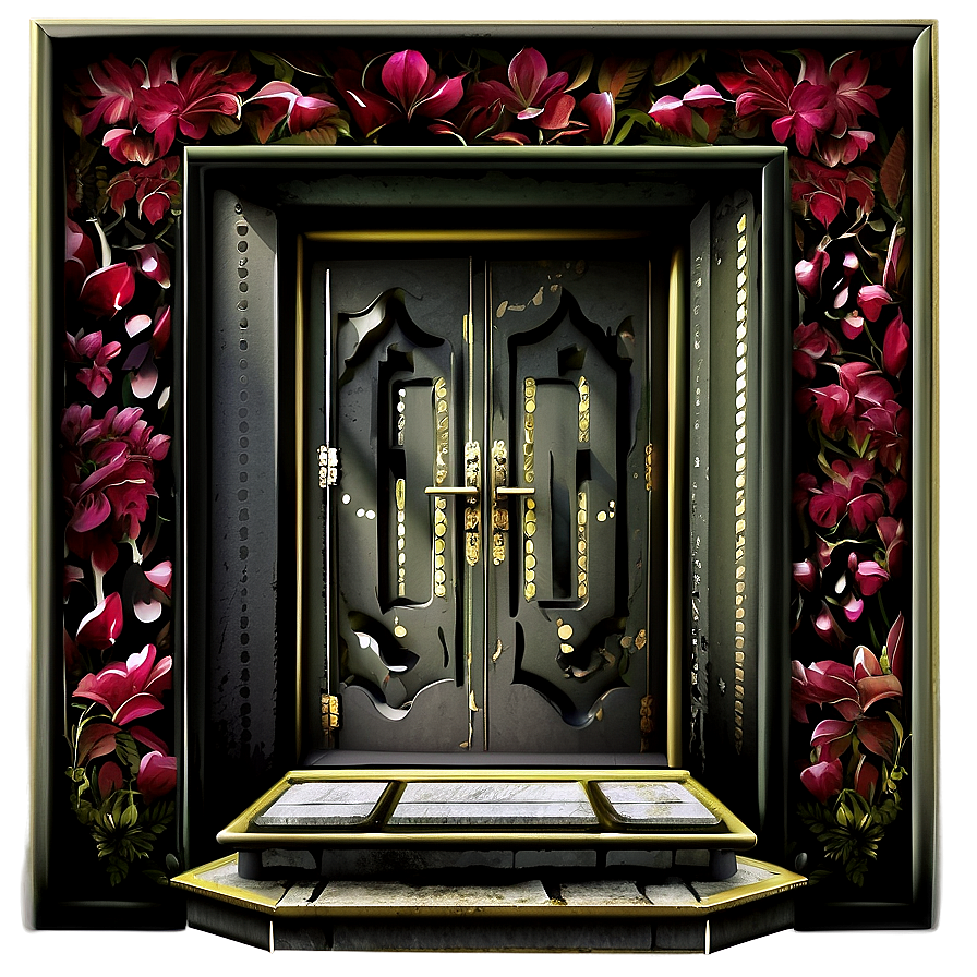 Elegant Closed Door Artwork Png Eog