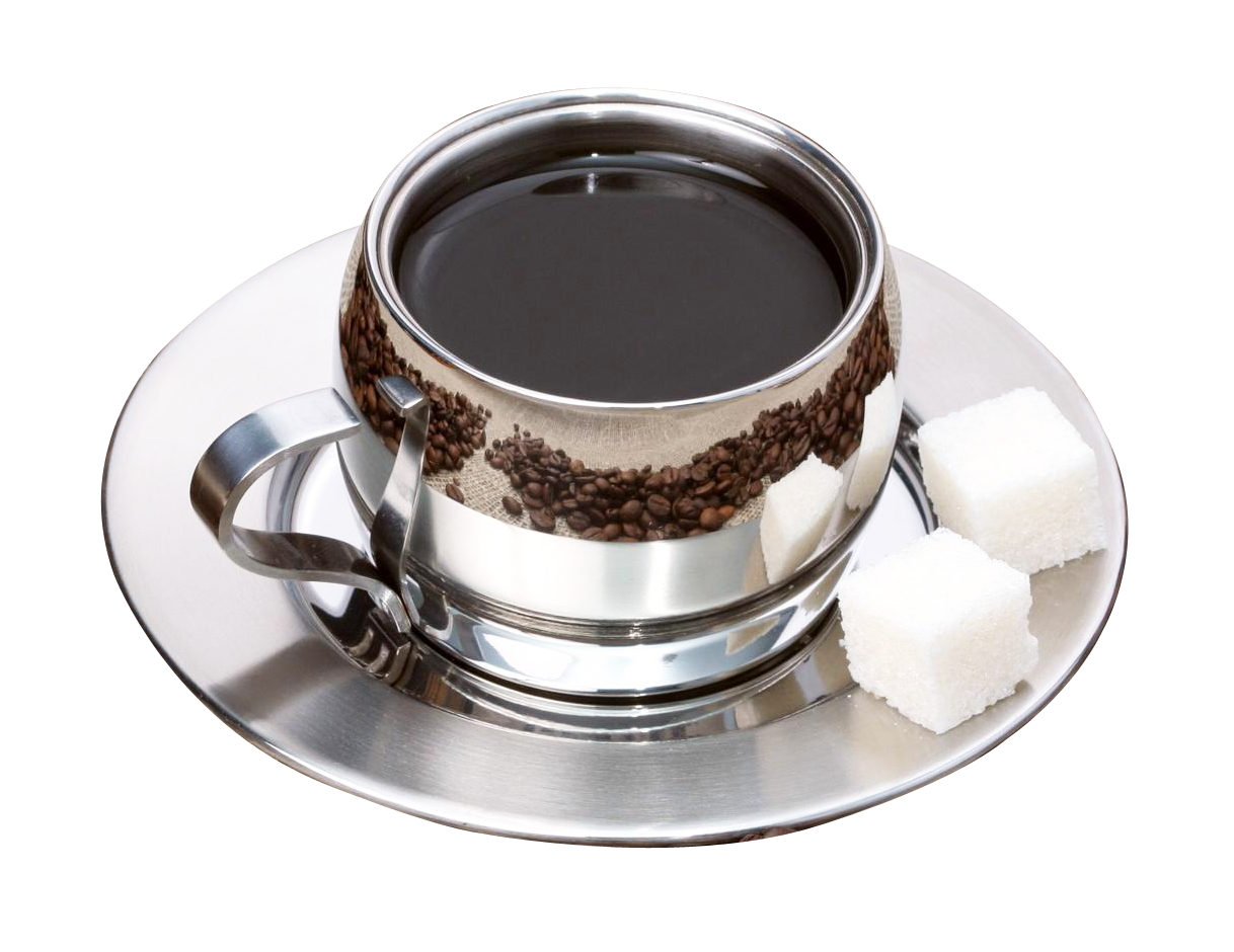 Elegant Coffee Cup With Sugar Cubes