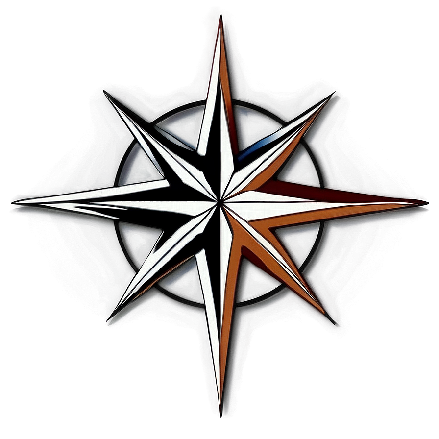 Elegant Compass Rose Outline Png 05252024