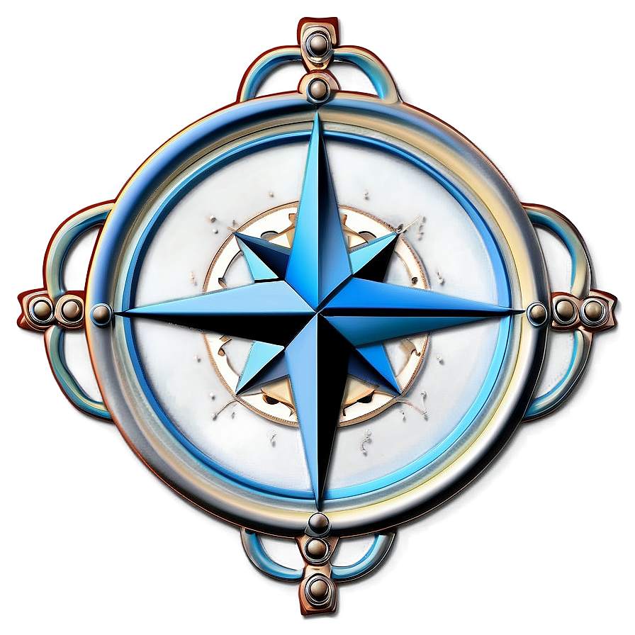 Elegant Compass Rose Outline Png 42