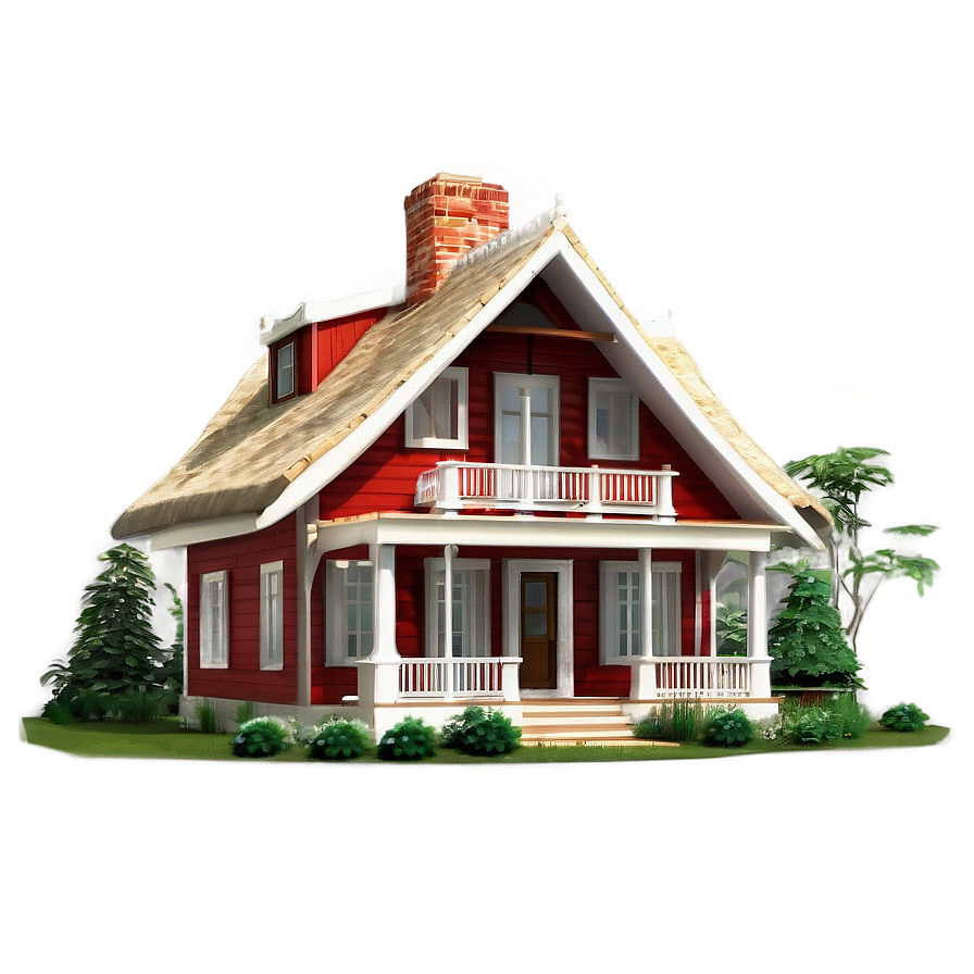 Elegant Cottage Architecture PNG 50 PNG image with a transparent background, free high-resolution download