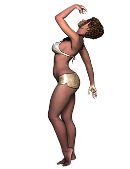 Elegant Dance Pose3 D Model