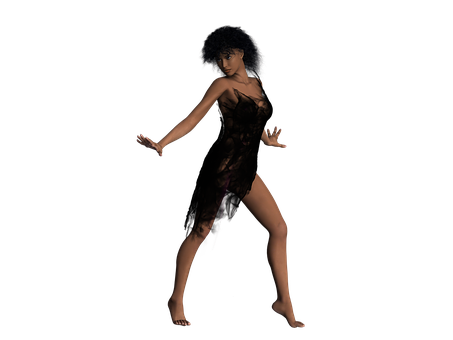 Elegant Dance Pose3 D Model