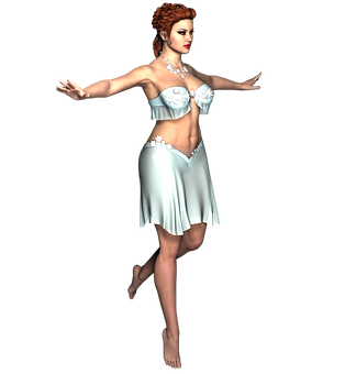 Elegant Dancer3 D Model