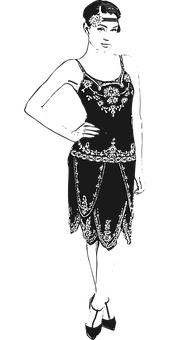 Elegant Dancerin Black Attire PNG image with a transparent background, free high-resolution download