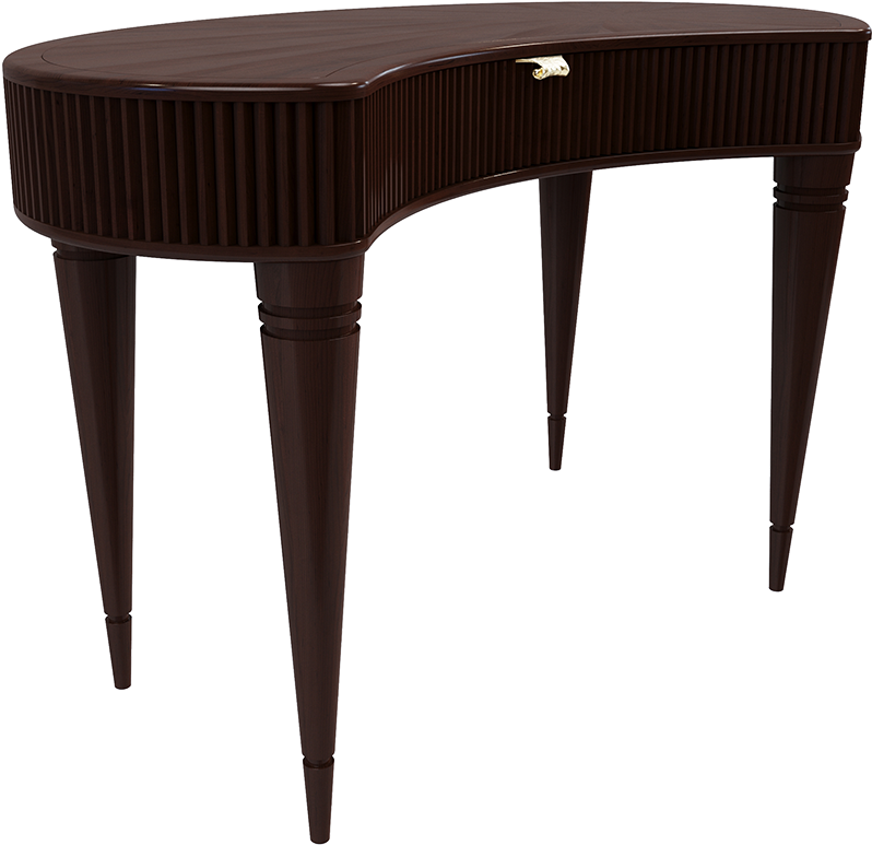 Elegant Dark Wood Dressing Table