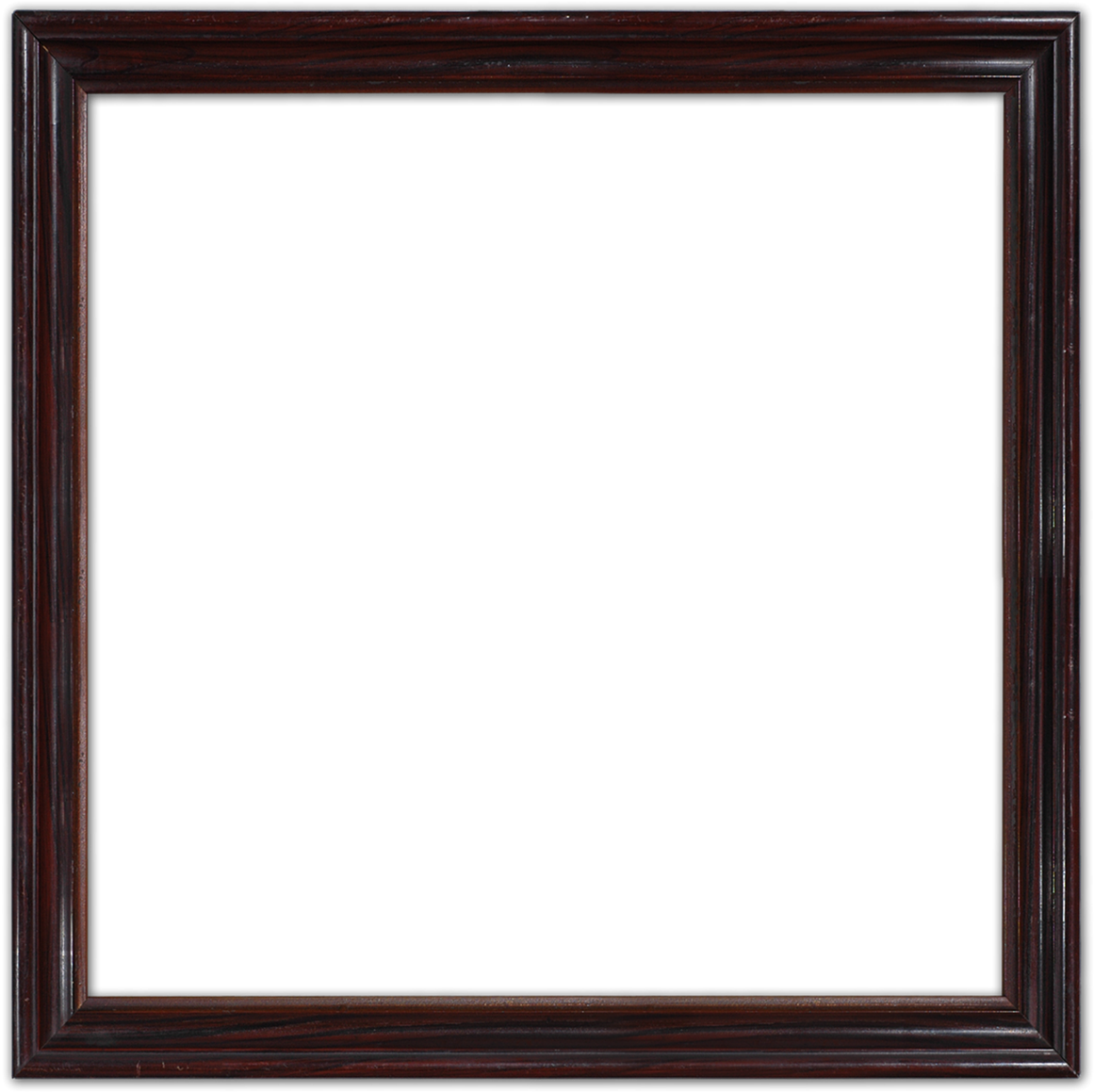 Elegant Dark Wooden Square Frame