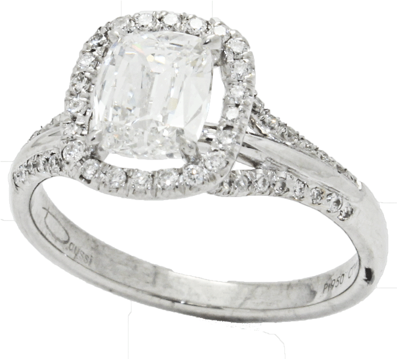 Elegant Diamond Engagement Ring Clipart