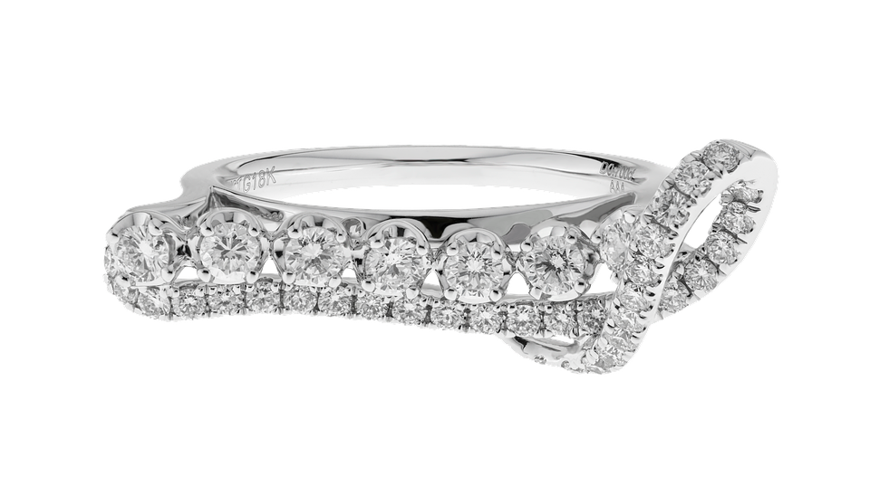 Elegant Diamond Engagement Ring PNG with transparent background