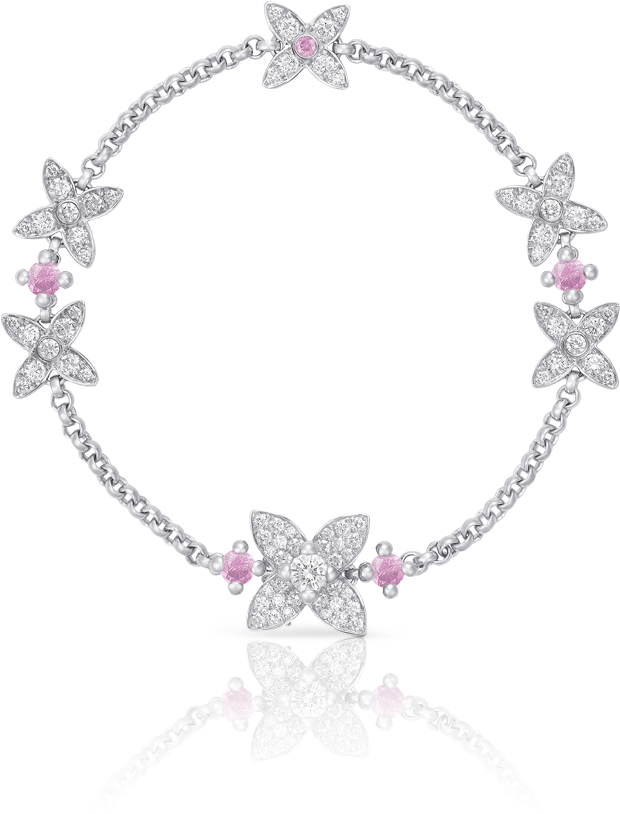 Elegant Diamond Floral Necklace