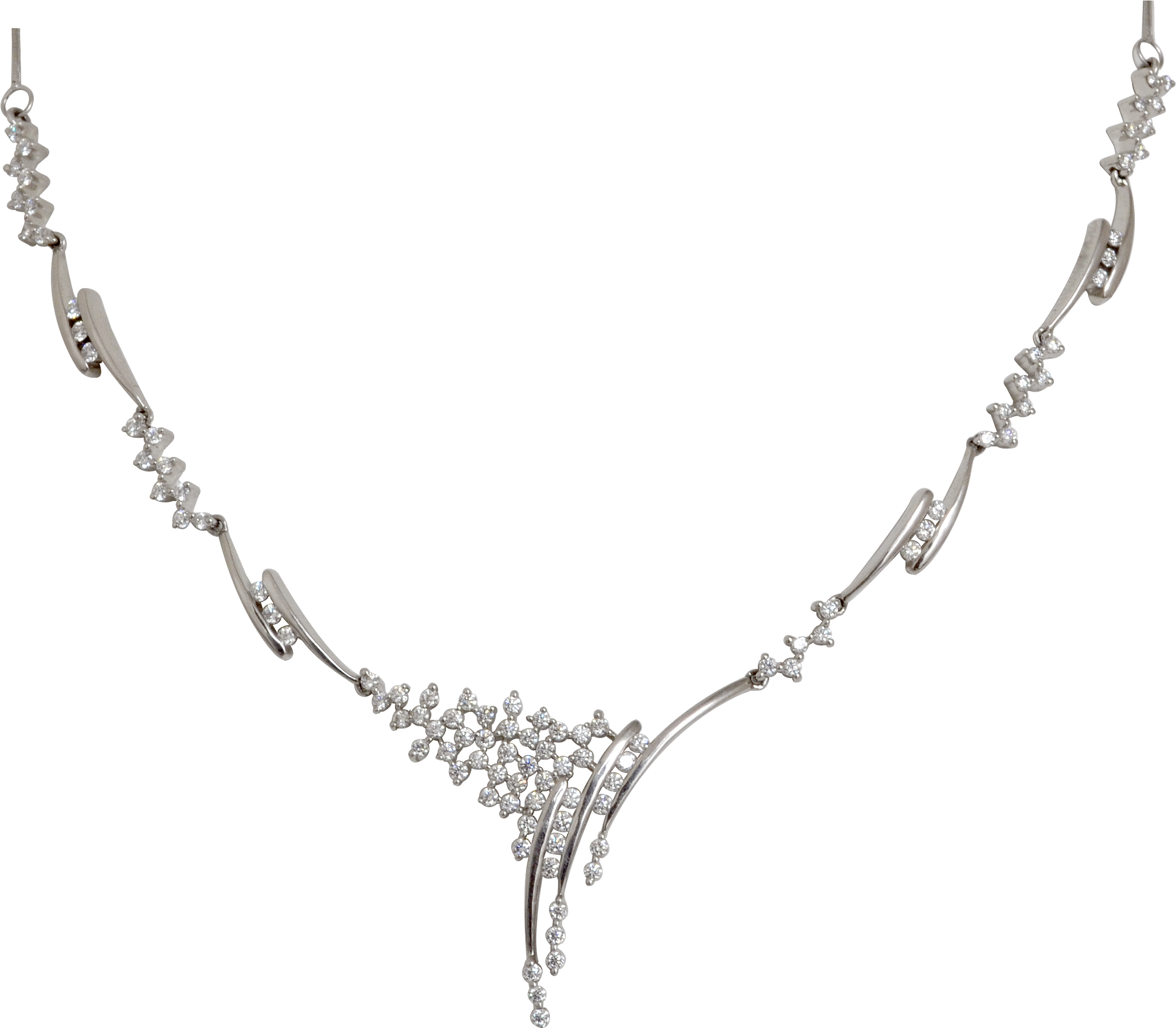 Elegant Diamond Necklace Design