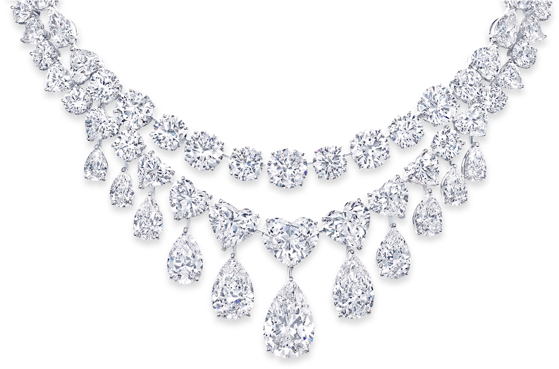 Elegant Diamond Necklace Design