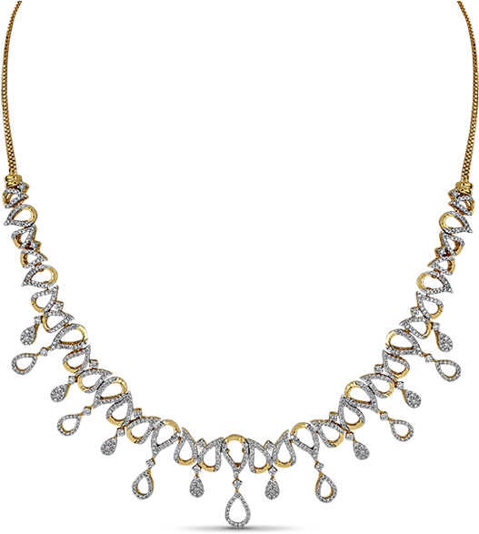 Elegant Diamond Necklace Design