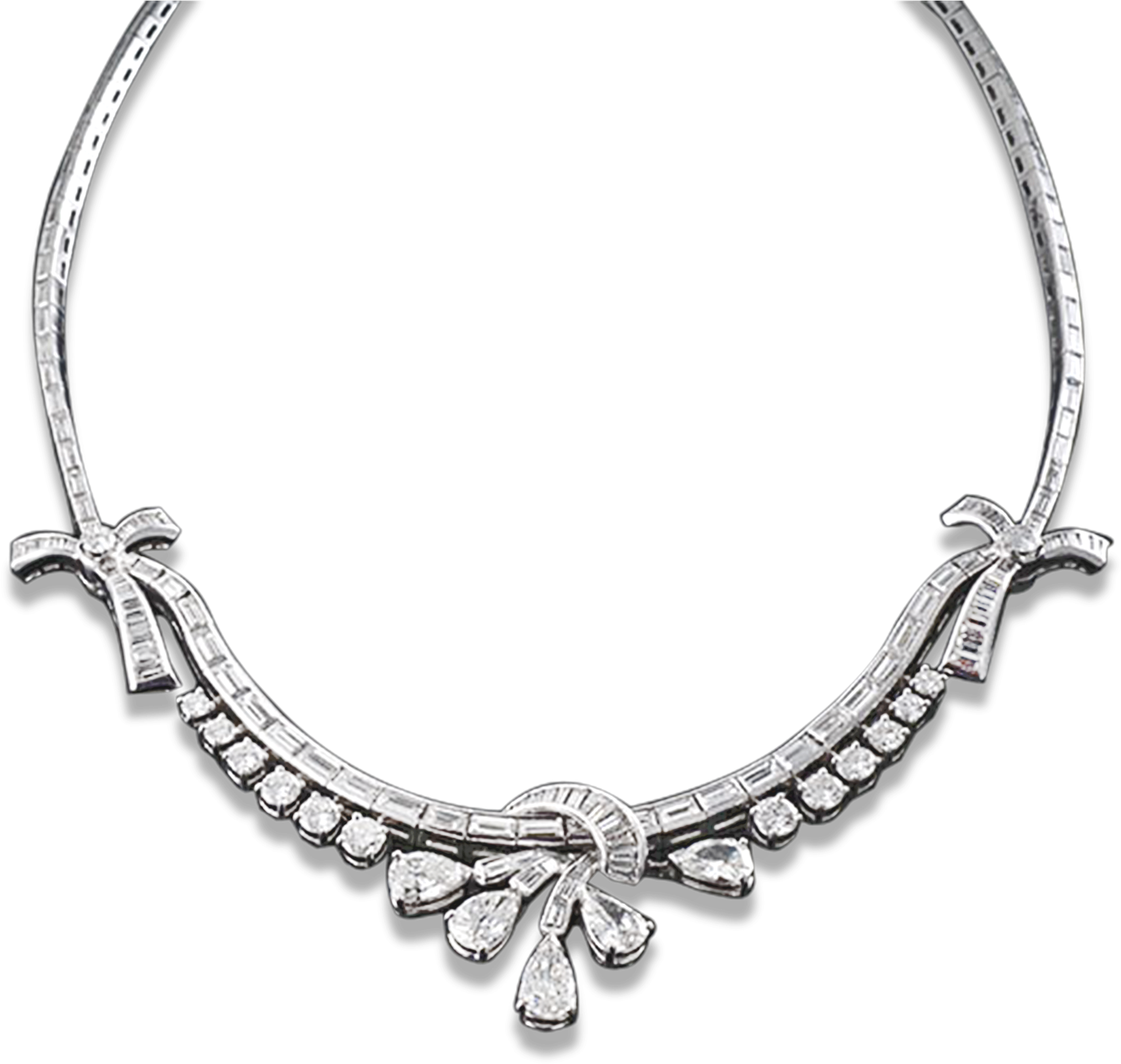 Elegant Diamond Necklace Design