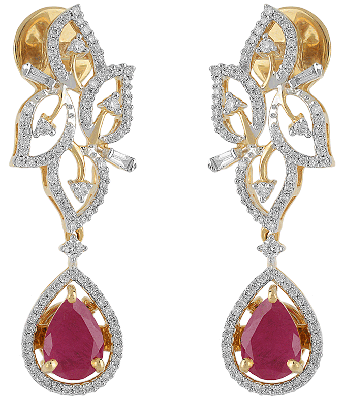 Diamond Earring Png - Jewellery Diamond Earrings Png, Transparent Png PNG image with a transparent background, free high-resolution download