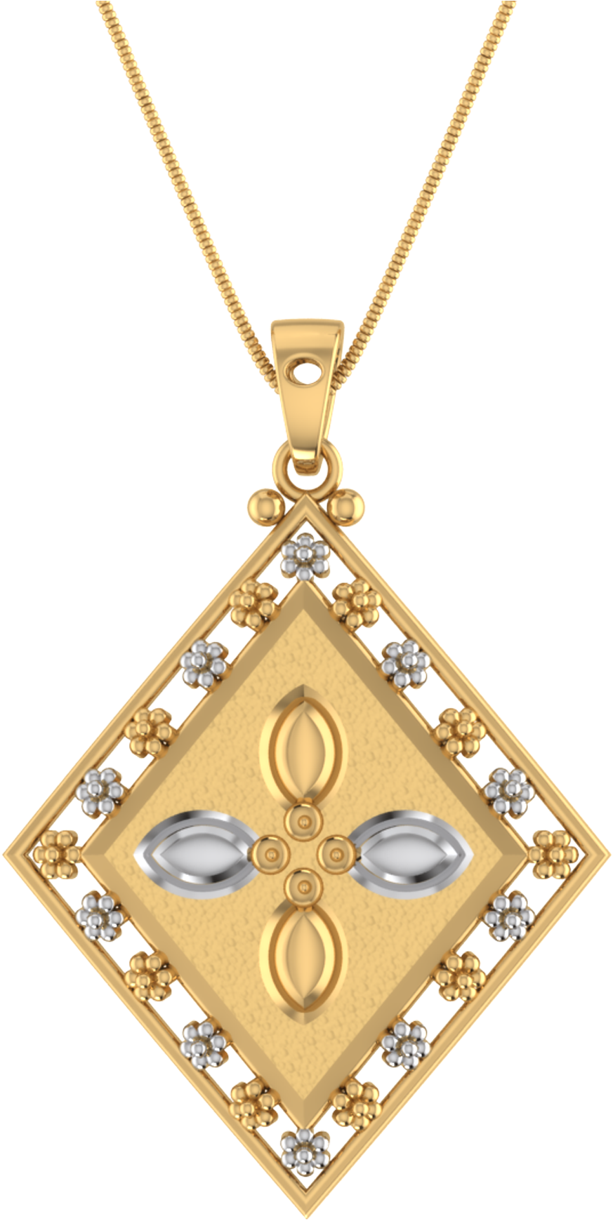 Elegant Diamond Shaped Pendant Design