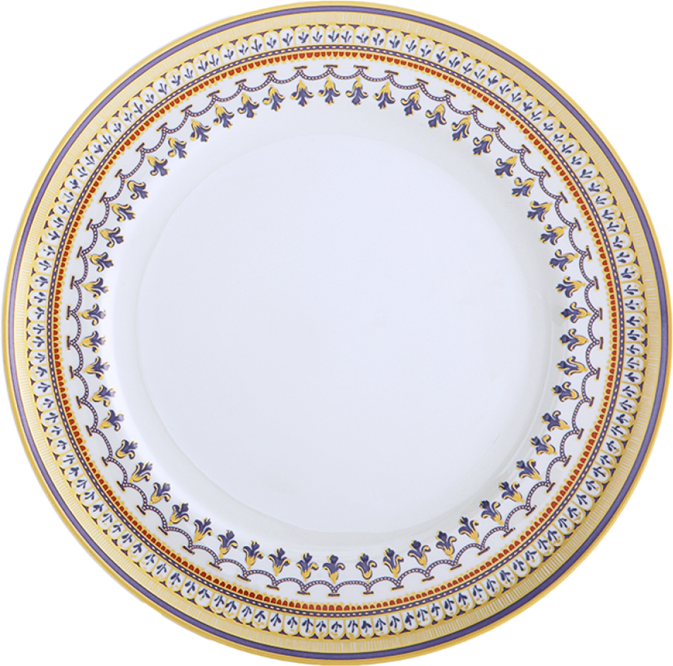 Chinoise Blue Large Dinner Plate - Mottahedeh Chinoise Blue, HD Png Download PNG with transparent background