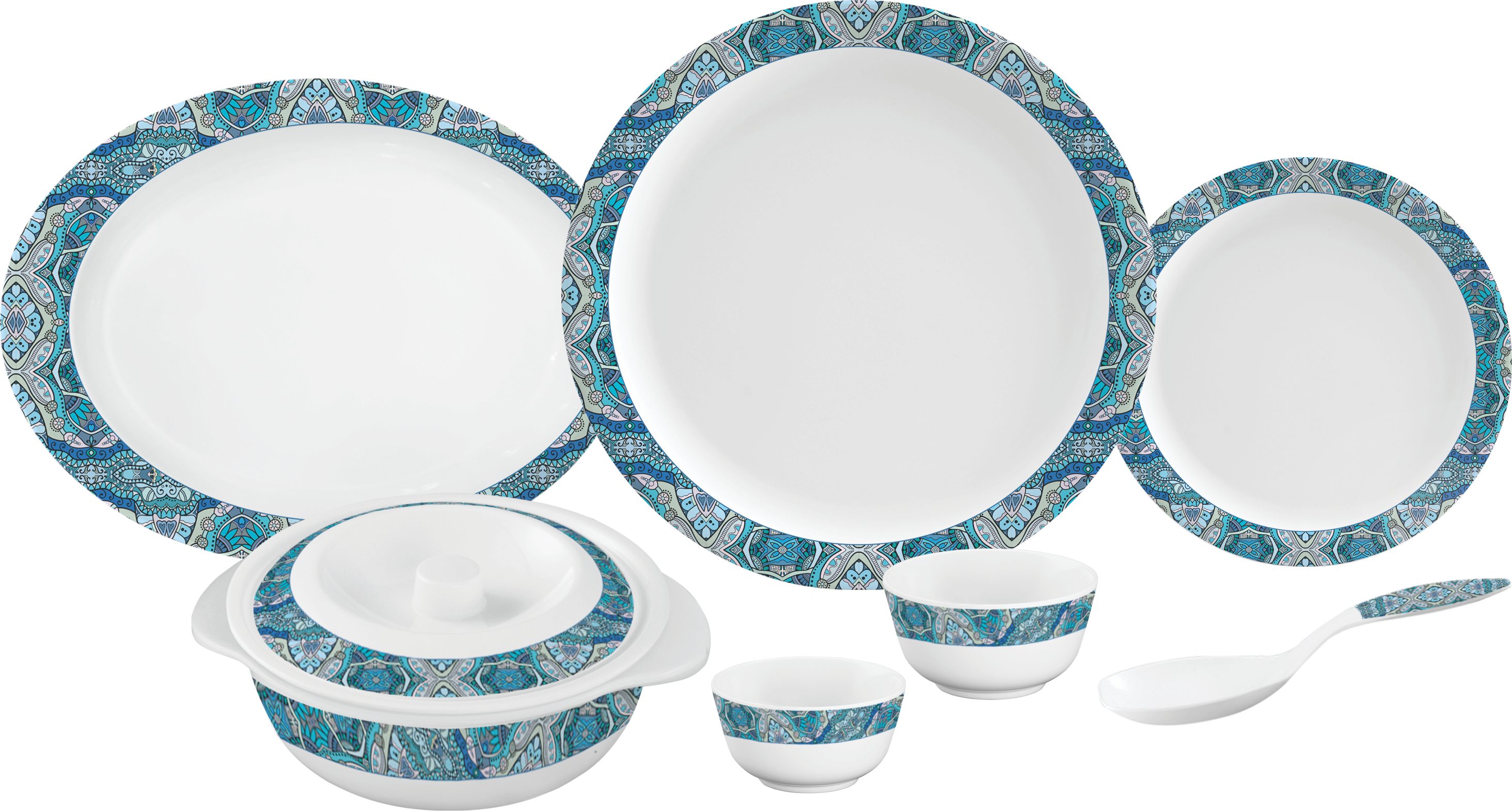 Transparent Dinner Set Png - Servewell Dinner Set 31 Pcs, Png Download PNG with transparent background