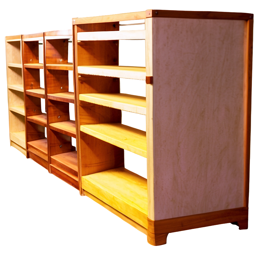 Elegant Empty Bookshelf Png 06272024