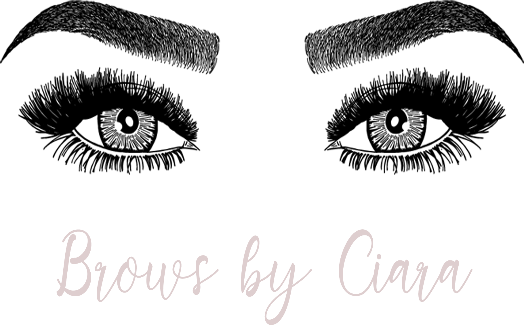 Elegant Eyebrowsand Eyelashes Logo PNG image with a transparent background, free high-resolution download