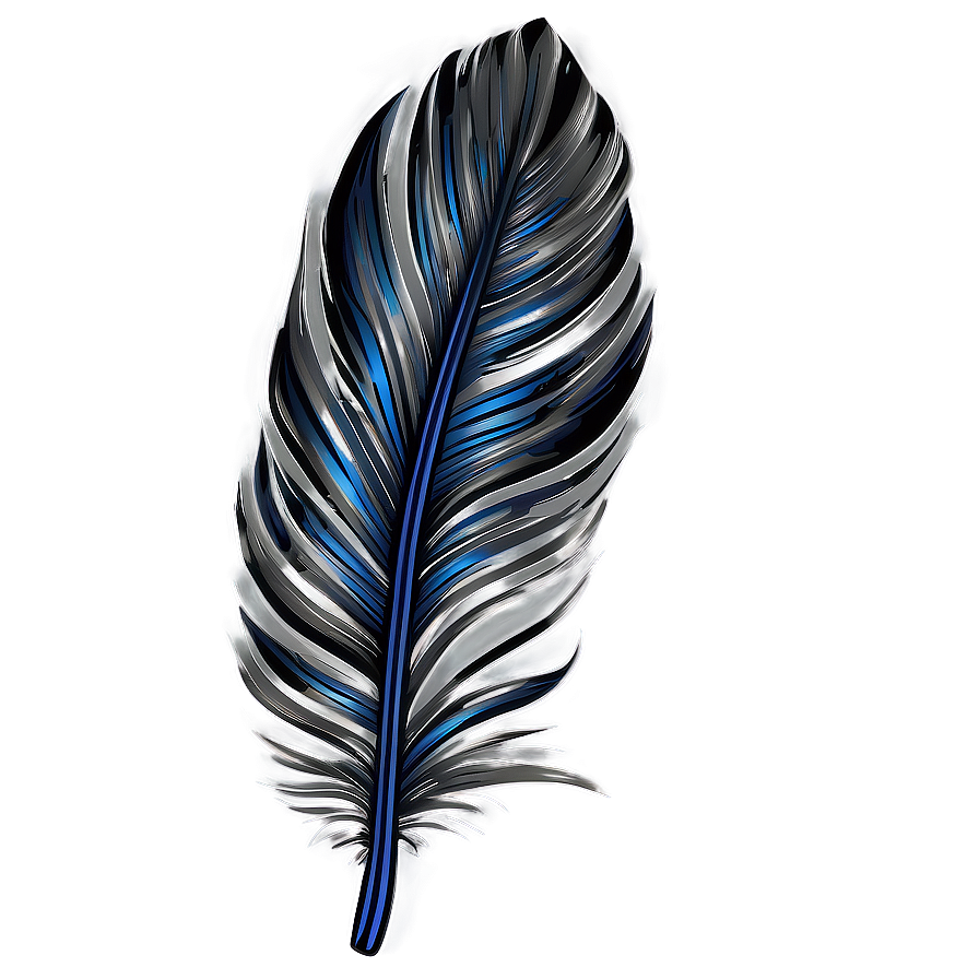 Elegant Feather Illustration Png 77