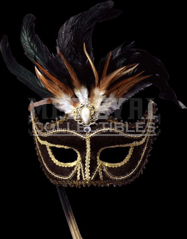 Elegant Feathered Venetian Mask.jpg