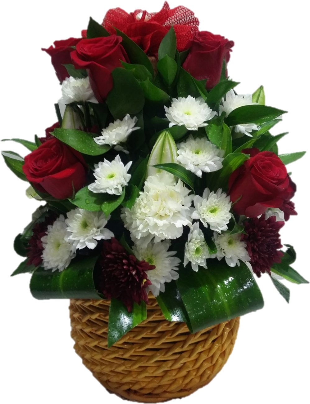 Elegant Floral Arrangement Basket