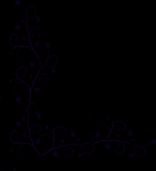 Elegant Floral Designon Dark Background