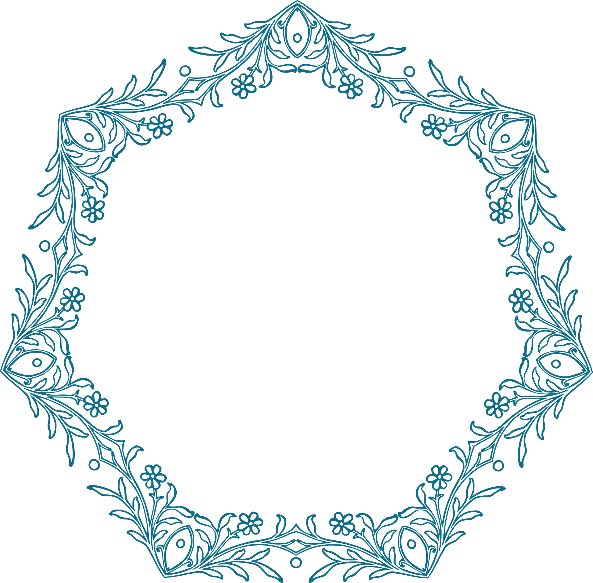 Elegant Floral Frame Design