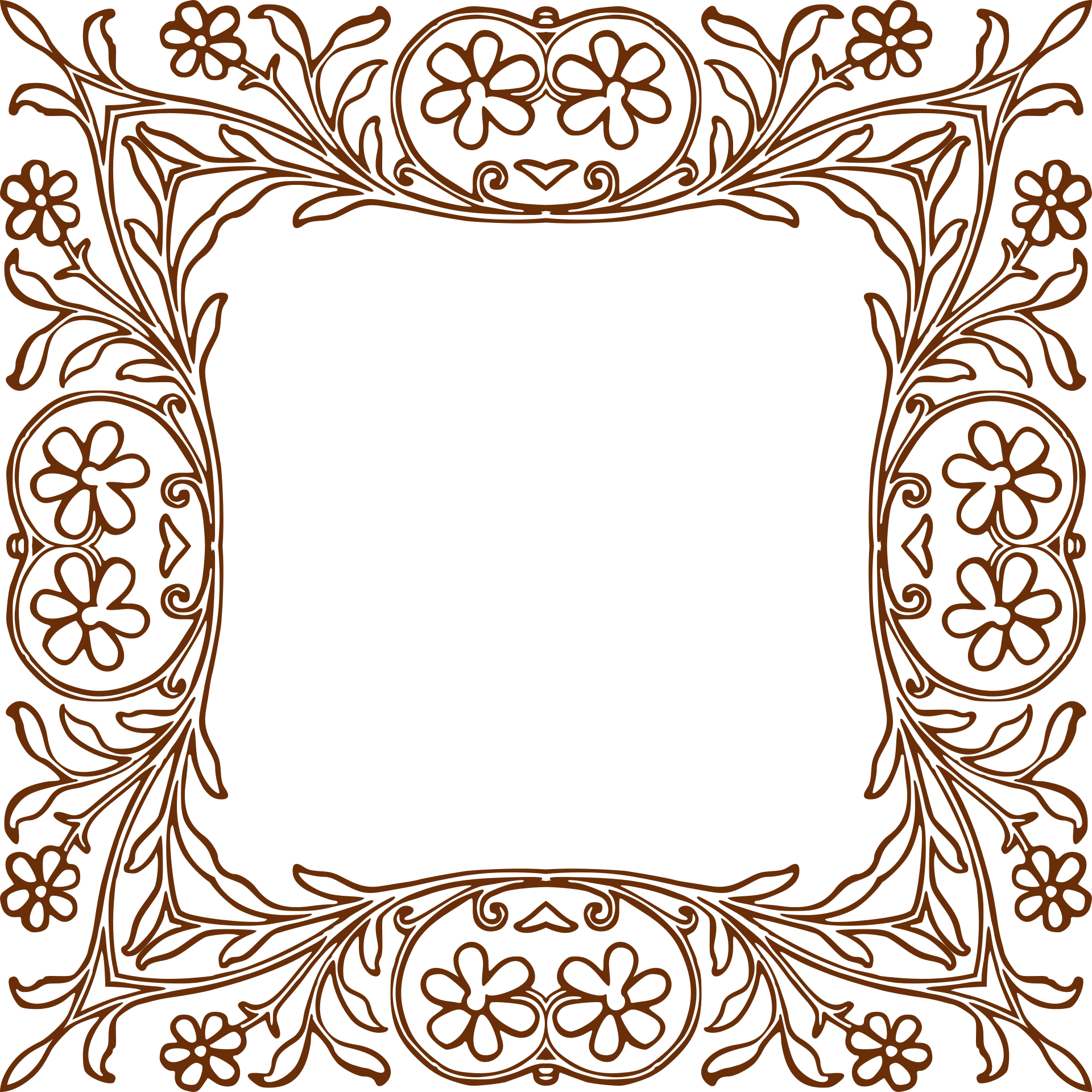 Elegant Floral Frame Design