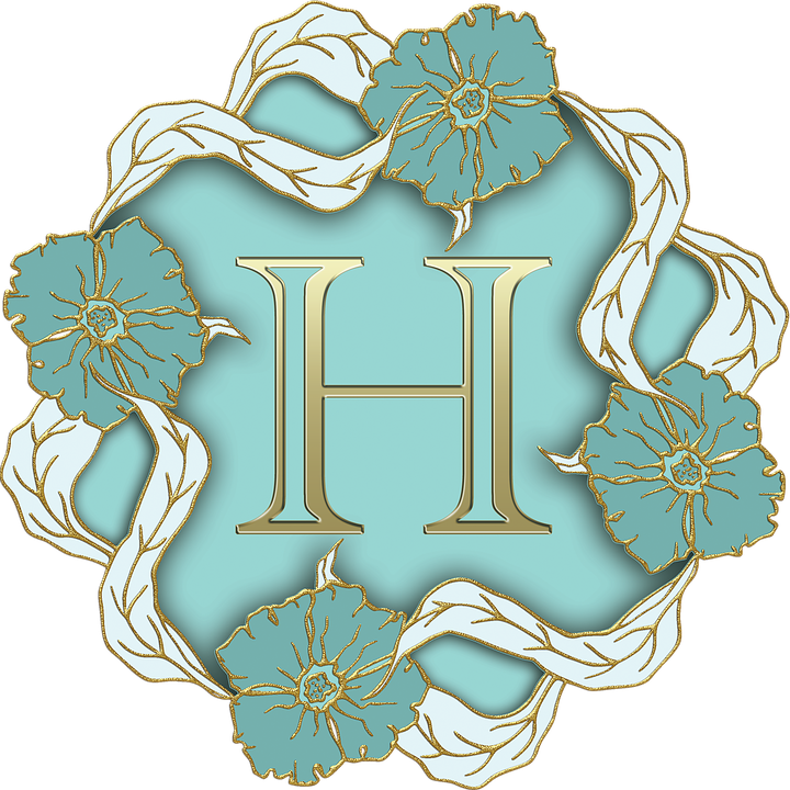 Elegant Floral Letter H Design