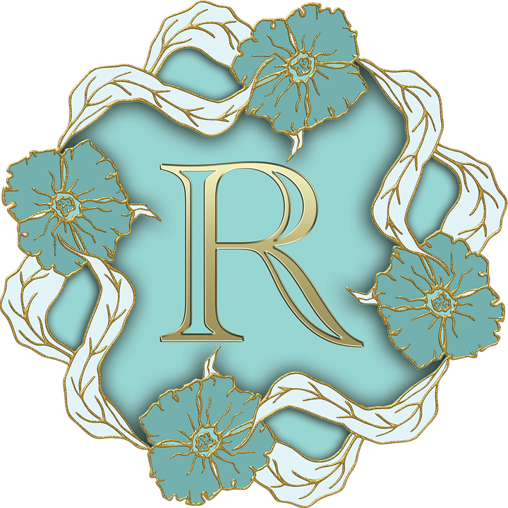 Elegant Floral Letter R Design