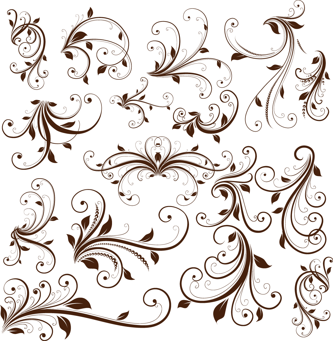 Transparent Decorative Swirls Png - Swirl Floral Decorative Element Vector Graphic, Png Download PNG with transparent background
