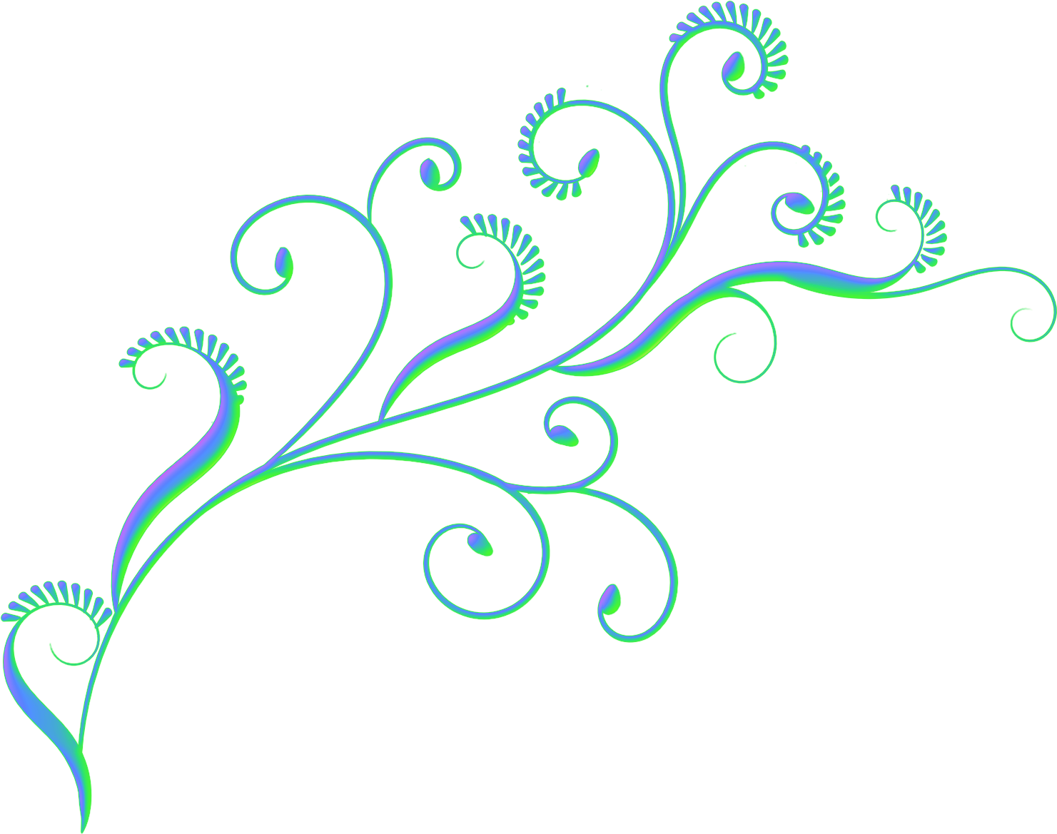 Elegant Floral Scroll Design