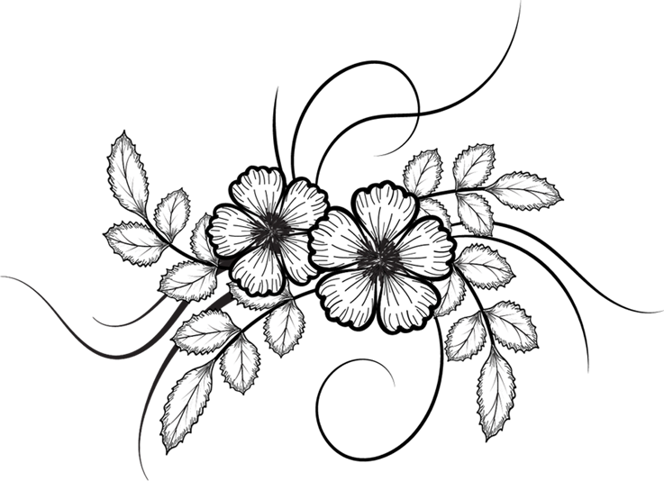 Elegant Floral Sketch