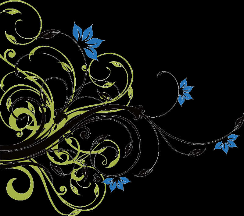 Elegant Floral Swirl Design