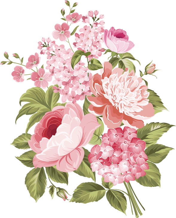 Elegant Floral Vector Arrangement