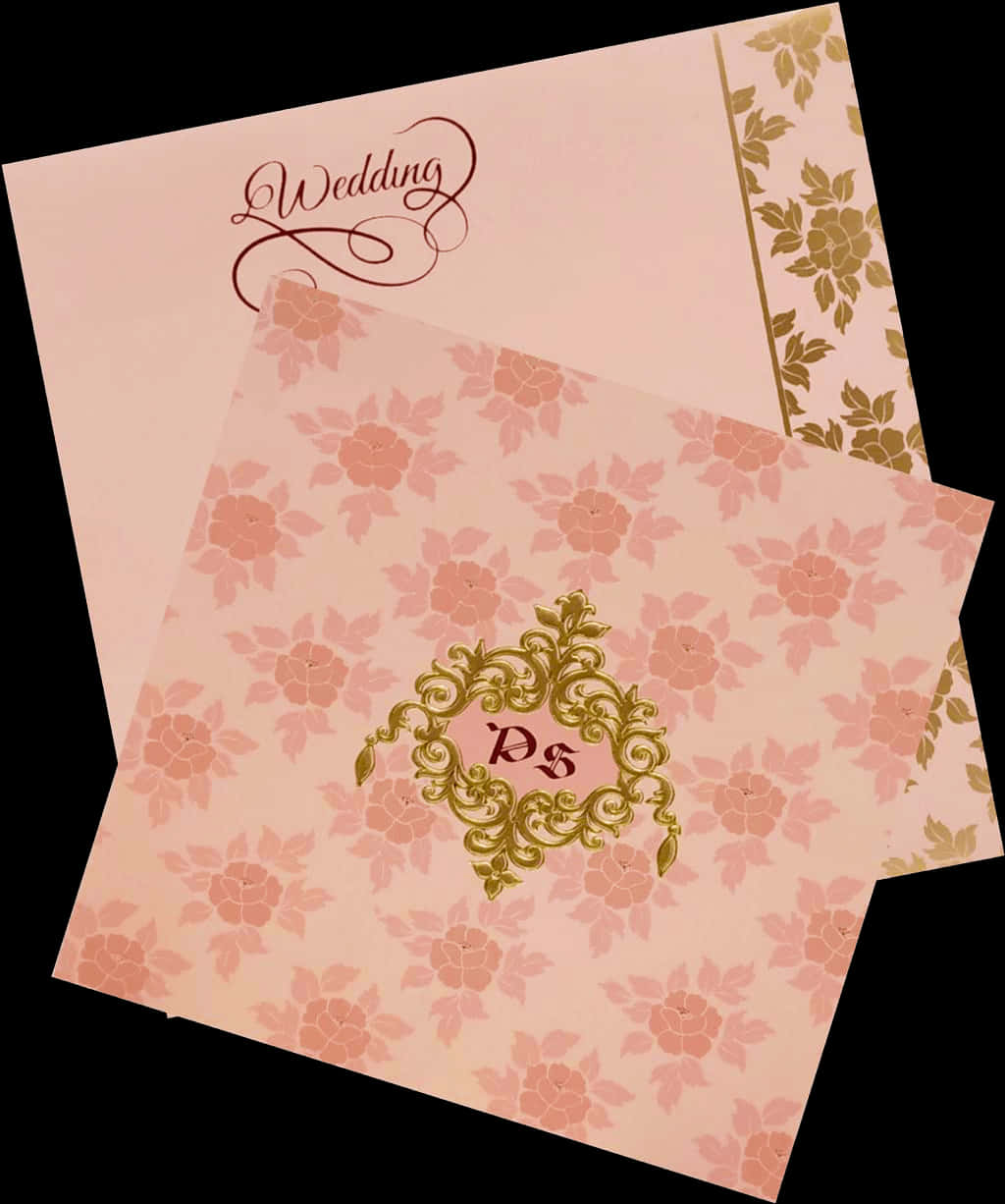 Elegant Floral Wedding Card Design