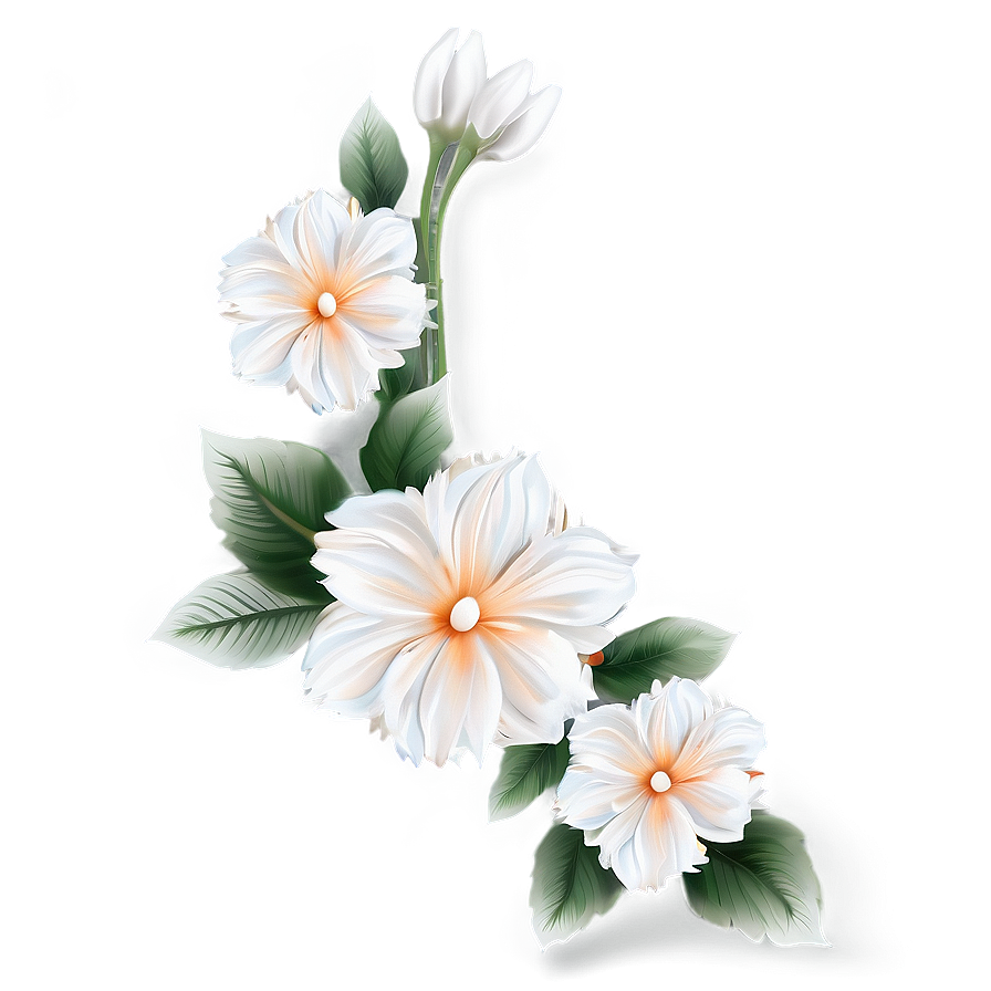 Elegant Flower Border PNG xug37 PNG image with a transparent background, free high-resolution download