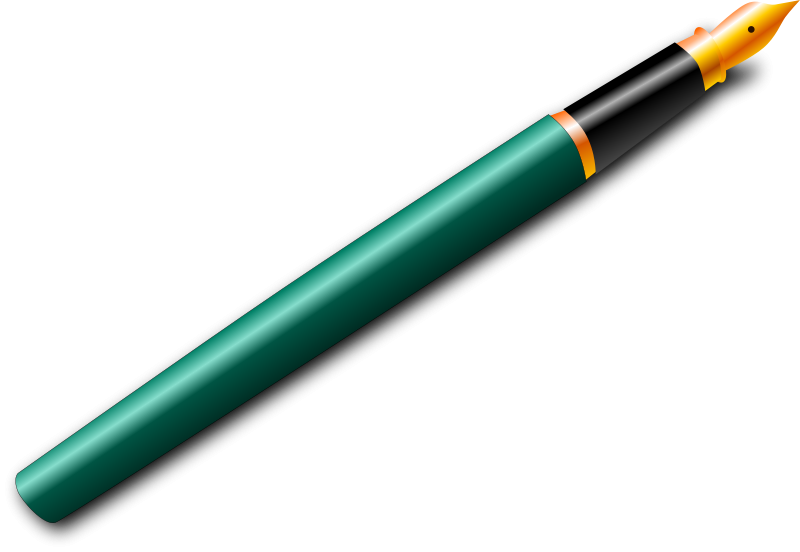 Elegant Fountain Pen PNG with transparent background